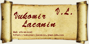 Vukomir Lačanin vizit kartica